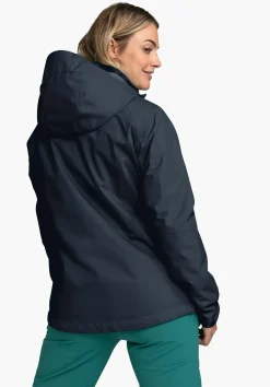 Bequeme Regenjacke mit Pack-Away Tasche
