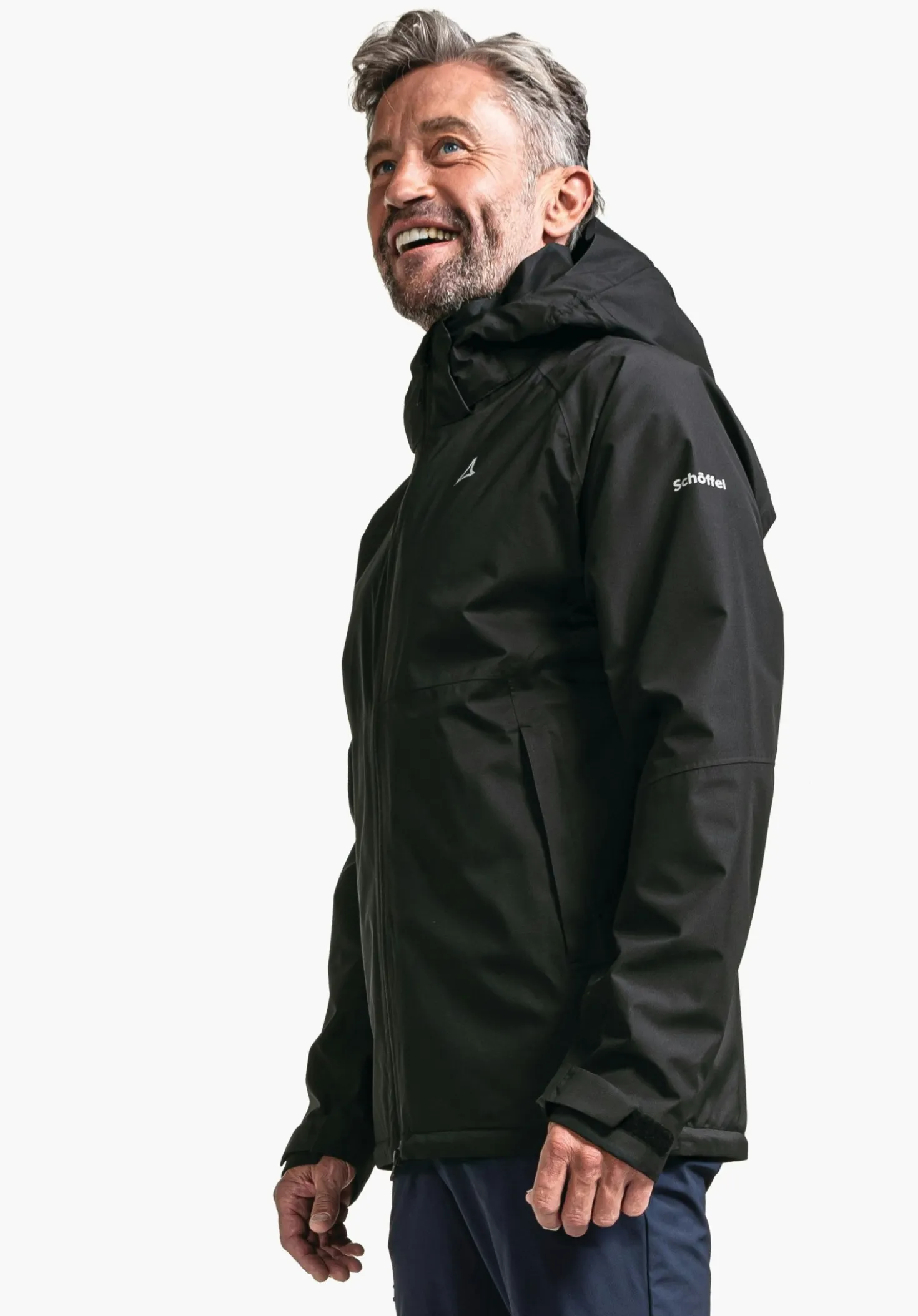 Bequeme Regenjacke mit Pack-Away Tasche
