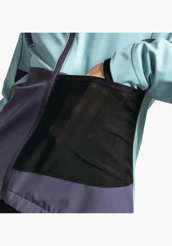Bike Softshell Jacke mit Materialmix