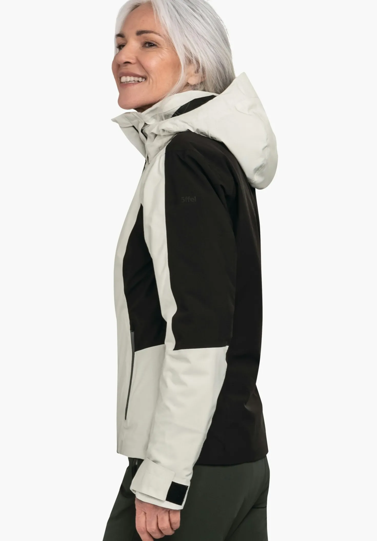 Colour Block Skijacke mit Ventilation