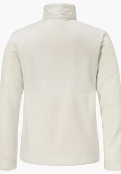 Fleece Jacke mit Materialmix & Ziersteppung
