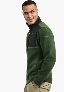 Fleece Jacke mit Materialmix