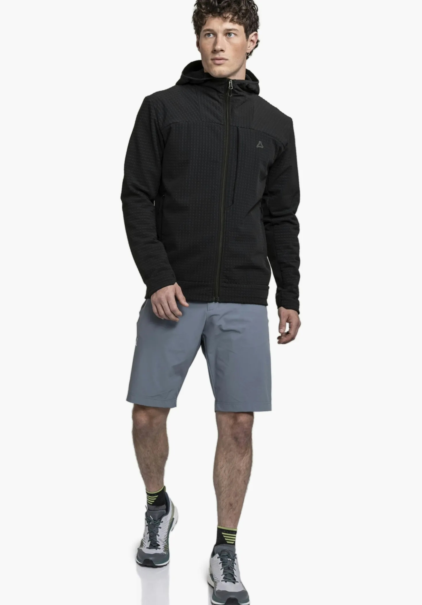 Funktionaler Fleece Hoody mit Kapuze