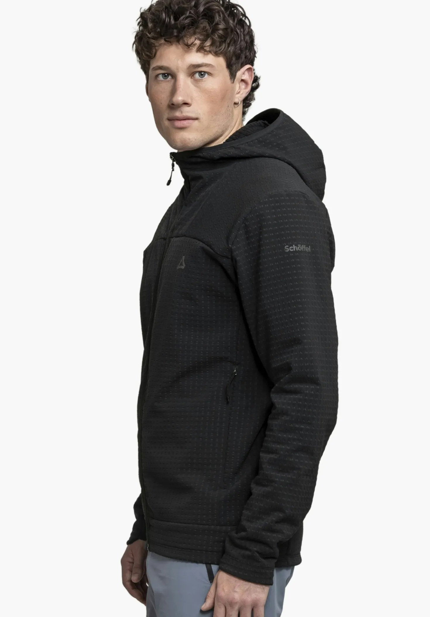 Funktionaler Fleece Hoody mit Kapuze