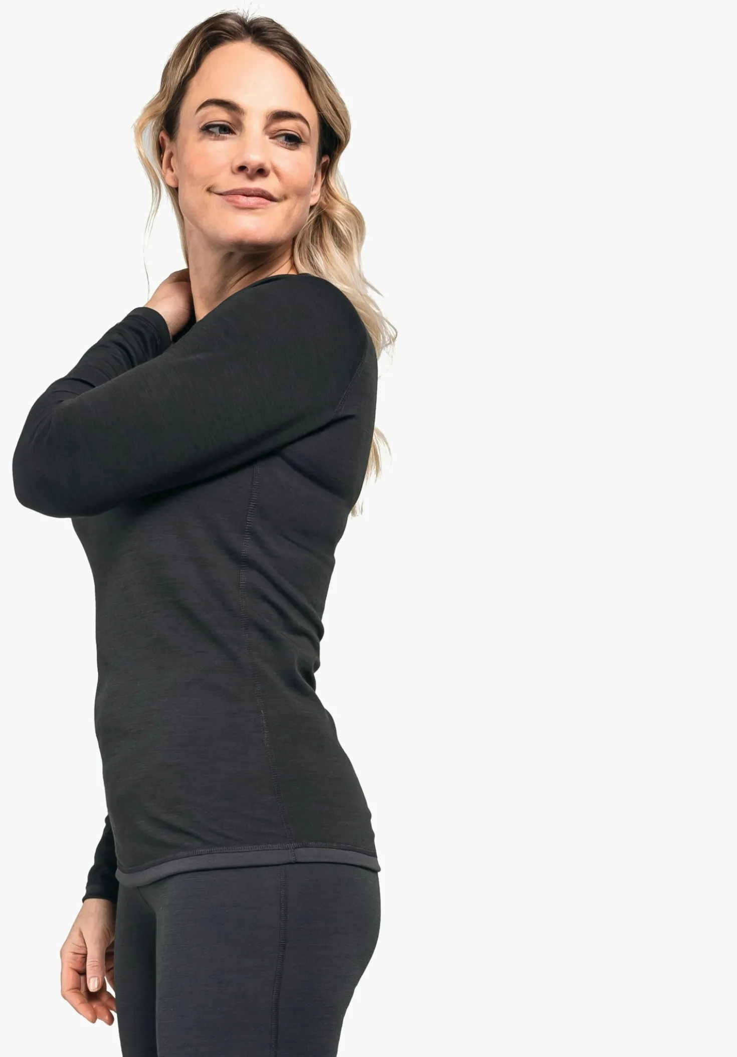Funktionales Longsleeve mit Merinowolle