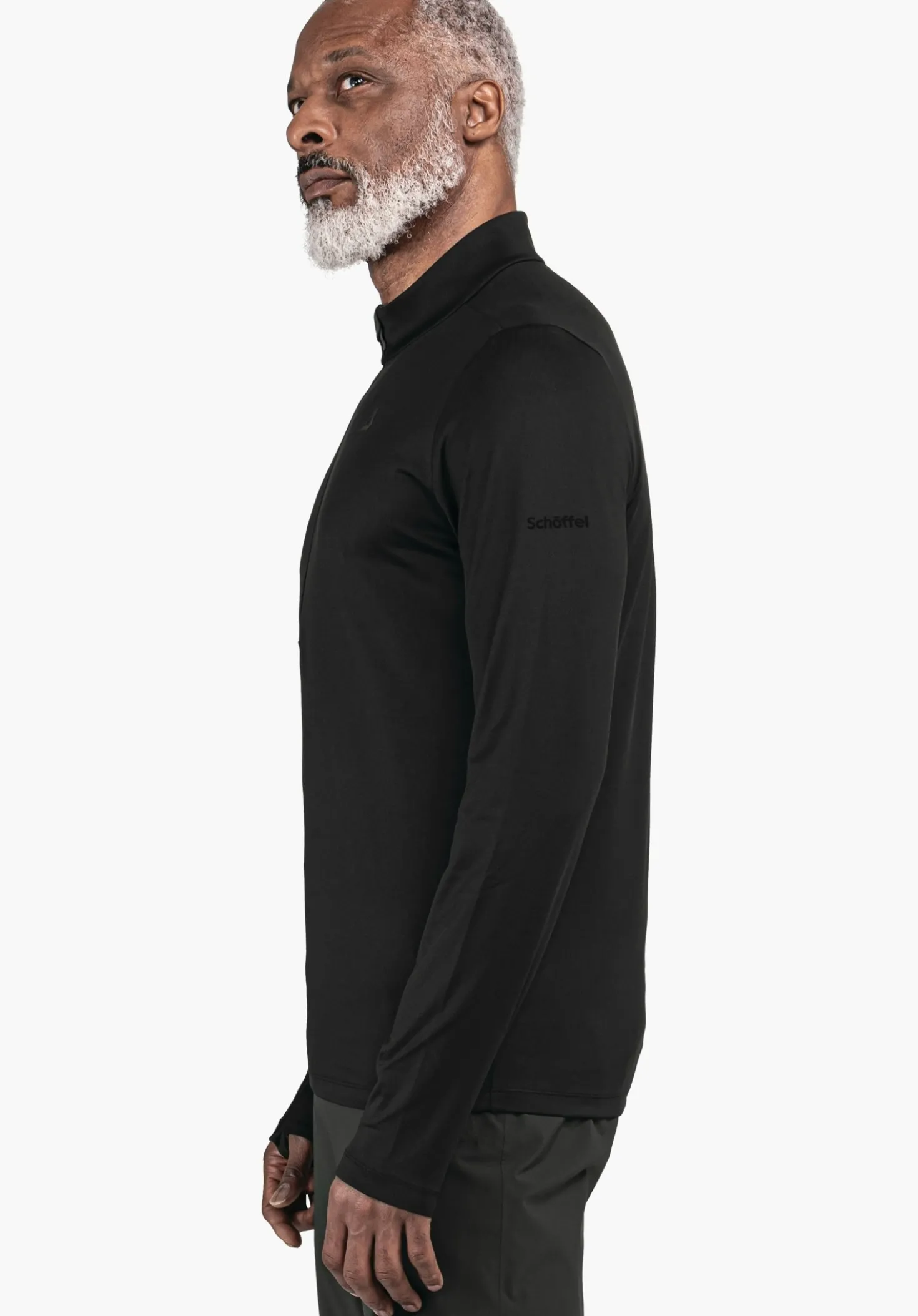 Half-Zip Longsleeve mit raffinierten Details