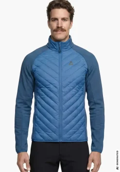Hybridjacke mit Daune und Stretchzonen