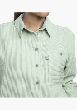 Kordbluse mit Overshirt-Charakter