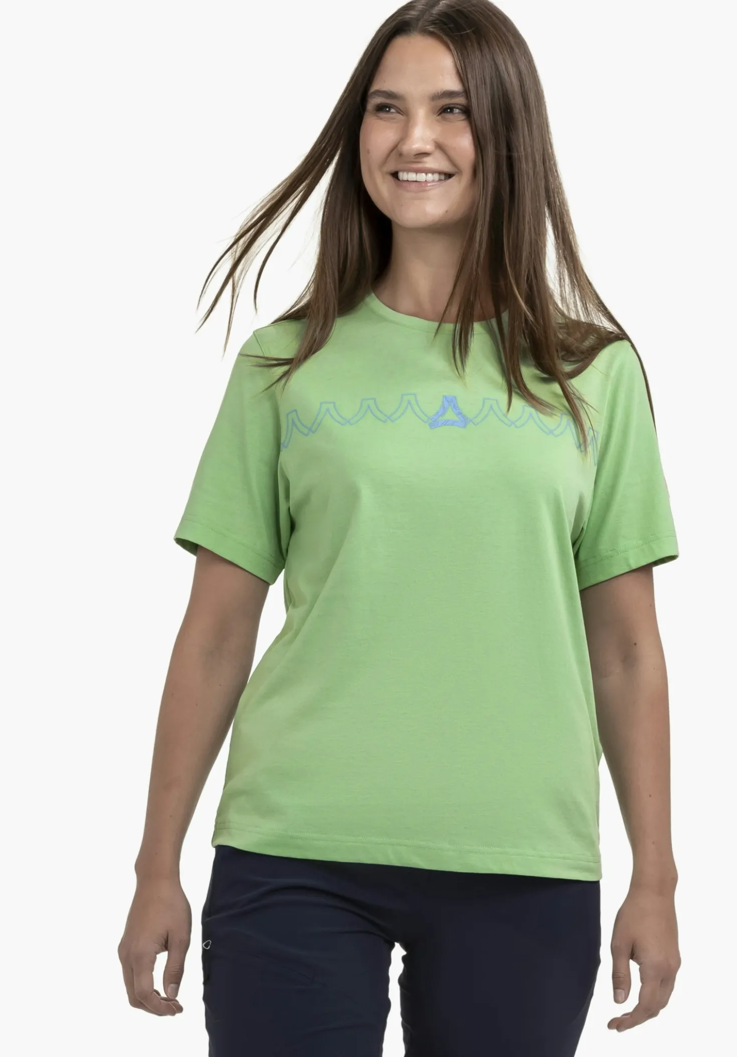 Leichtes T Shirt aus recyceltem Material