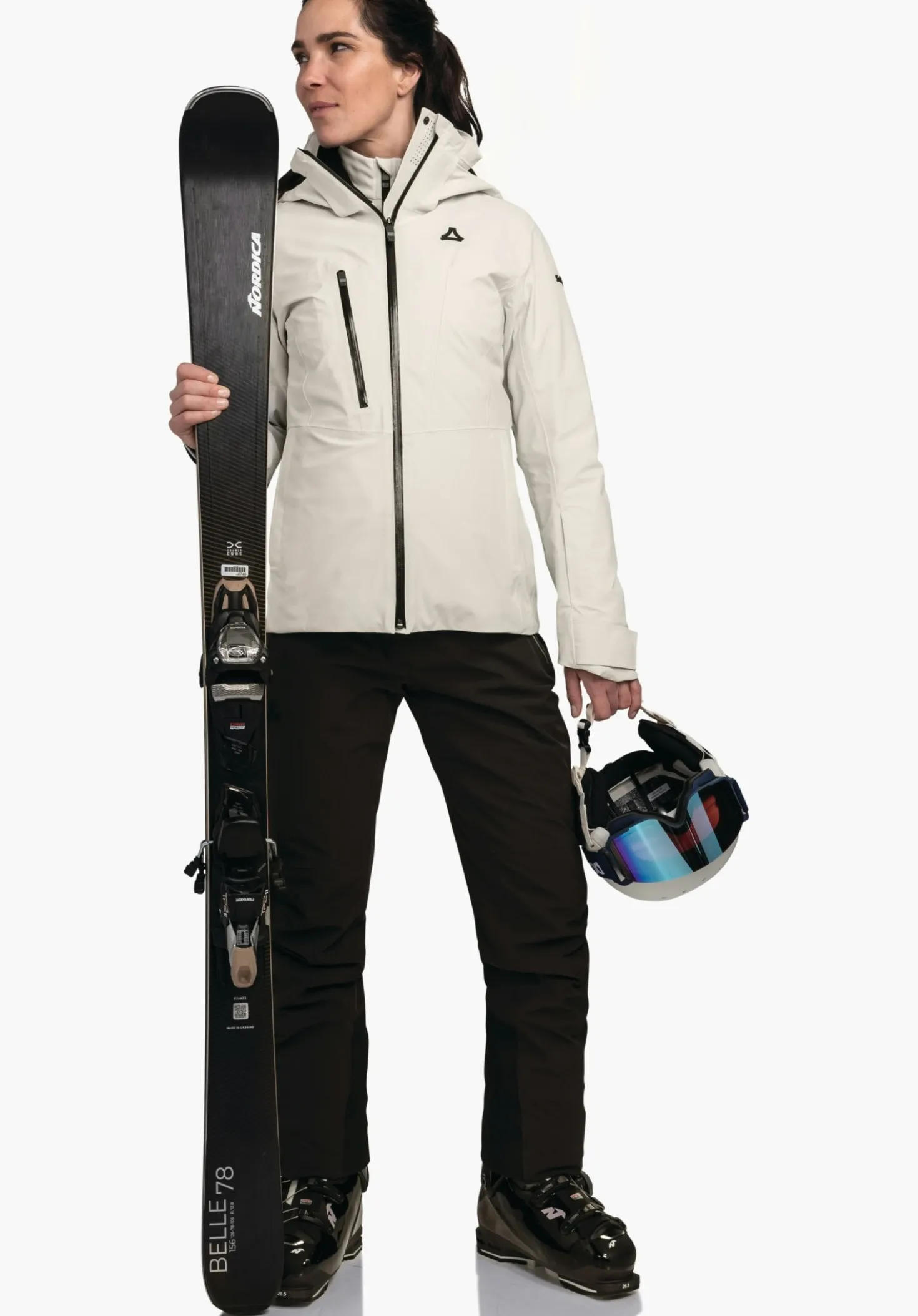 Leicht wattierte Layering Skijacke