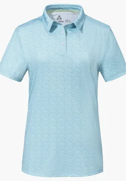 Luftiges Polo mit Allover-Print