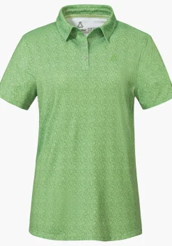 Luftiges Polo mit Allover-Print