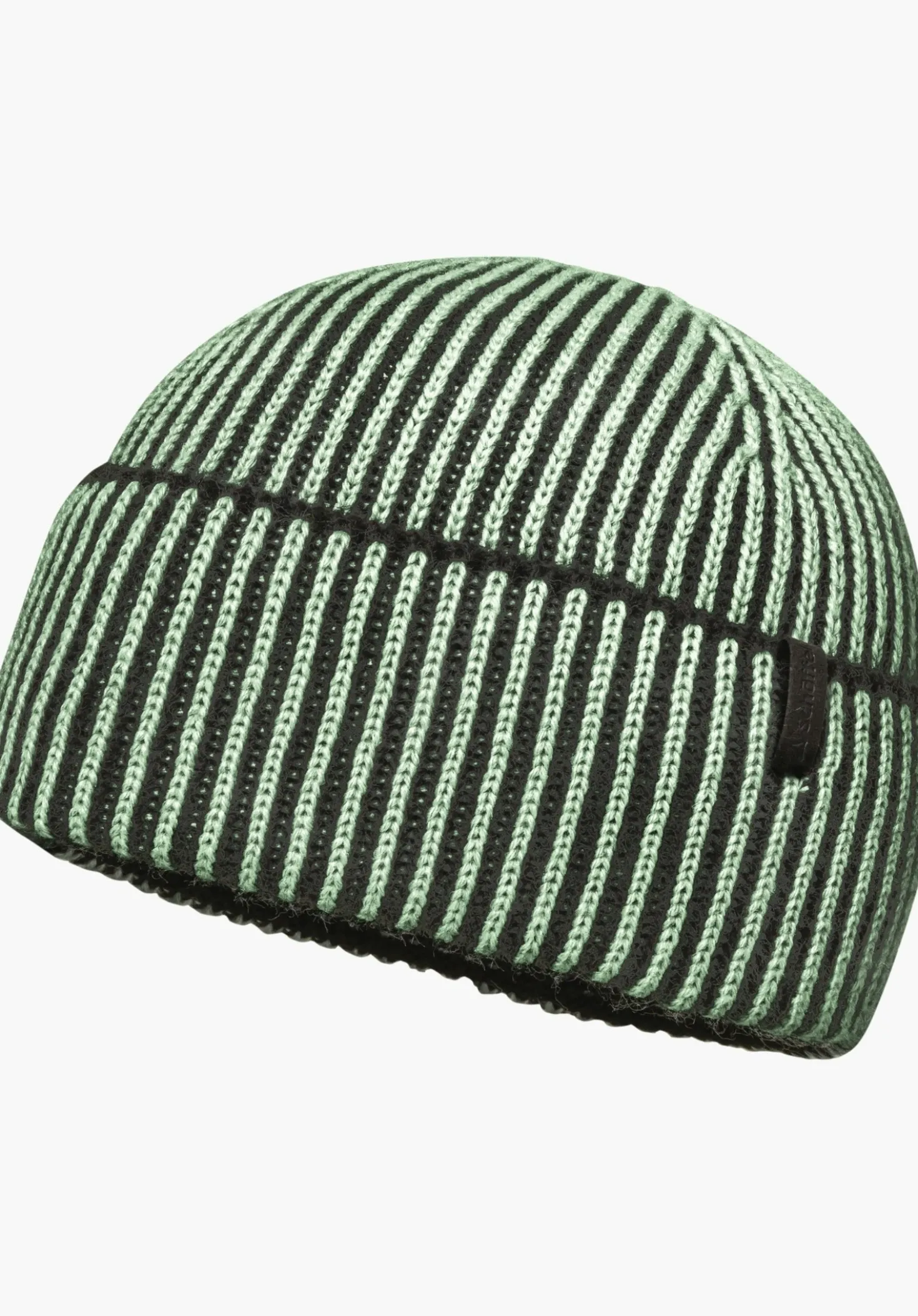 Rippstrick Mütze in 2 tone Optik