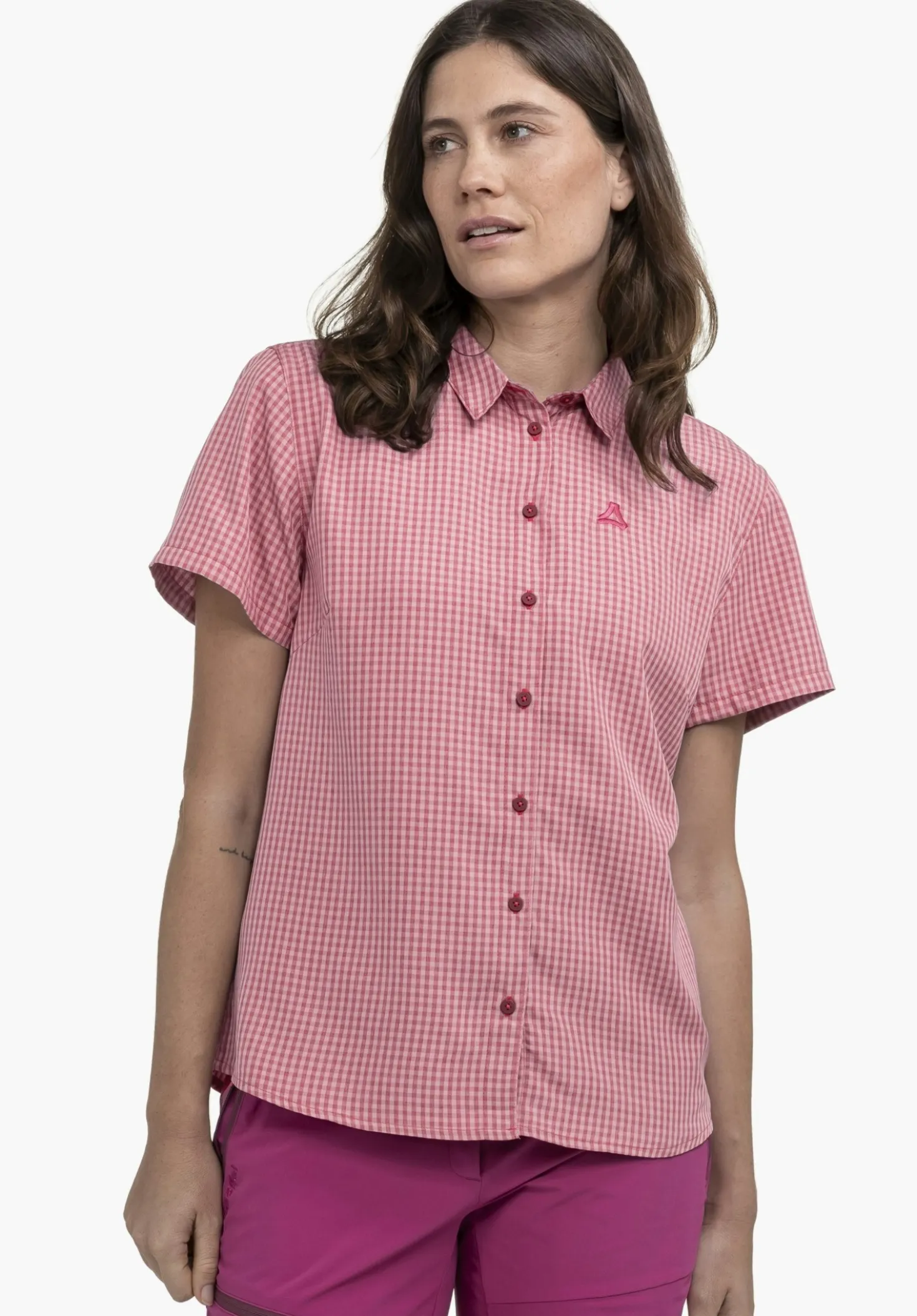 Schnell trocknende Kurzarm-Wanderbluse