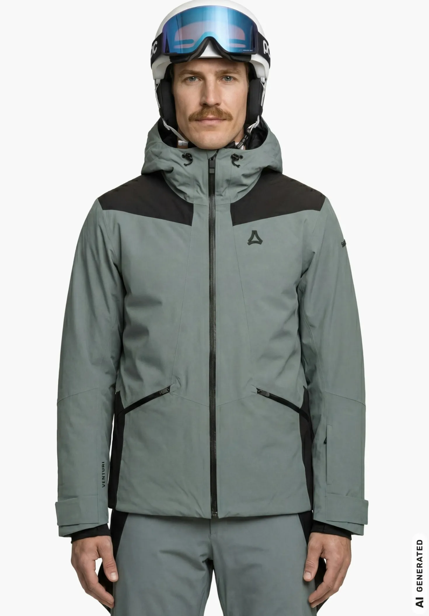 Sportlich-modern geschnittene Skijacke