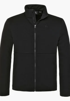 Strukturfleece Jacke mit Stehkragen