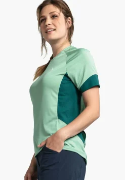 Technisches Bikeshirt aus Materialmix