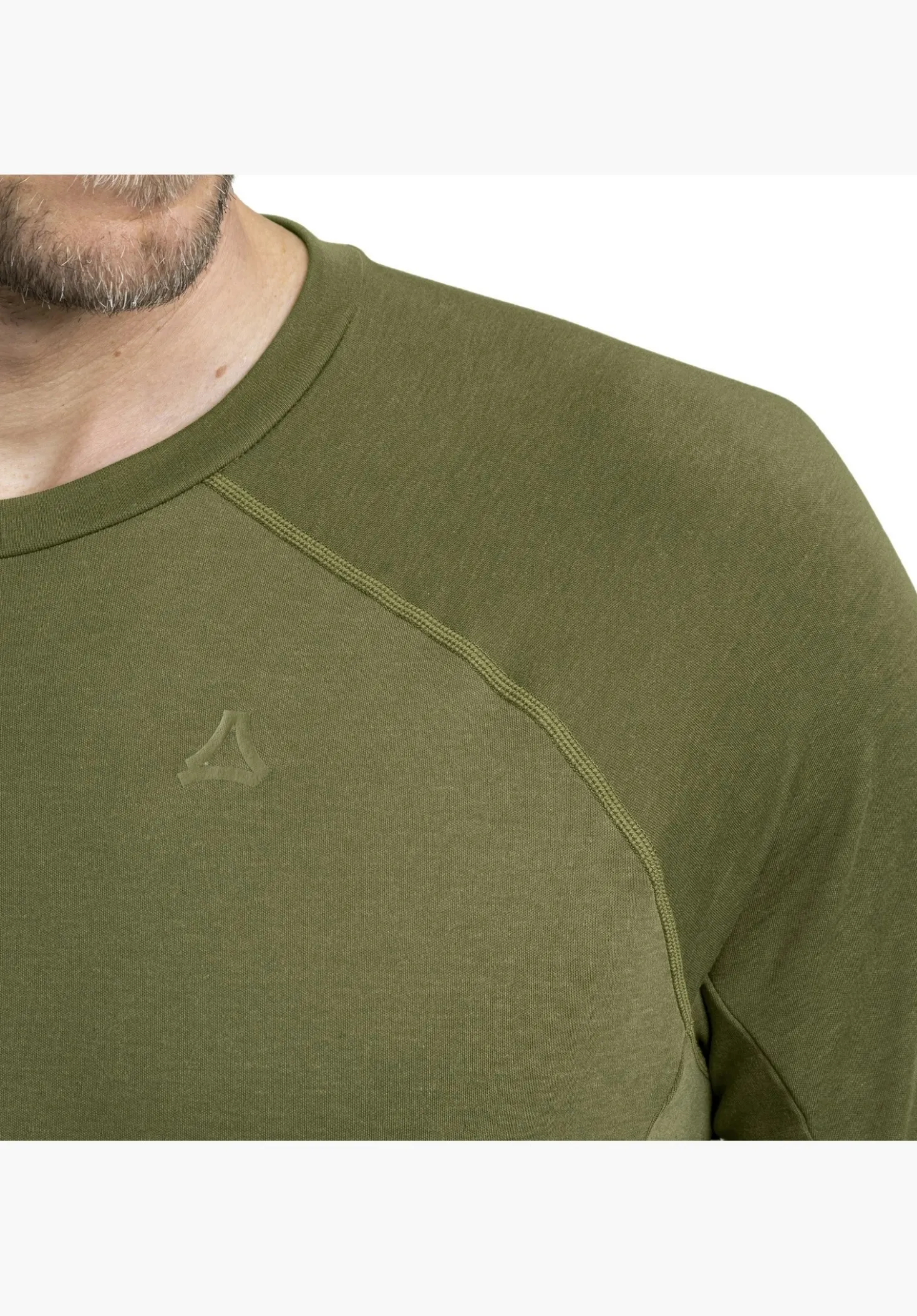Technisches Longsleeve mit Wollanteil