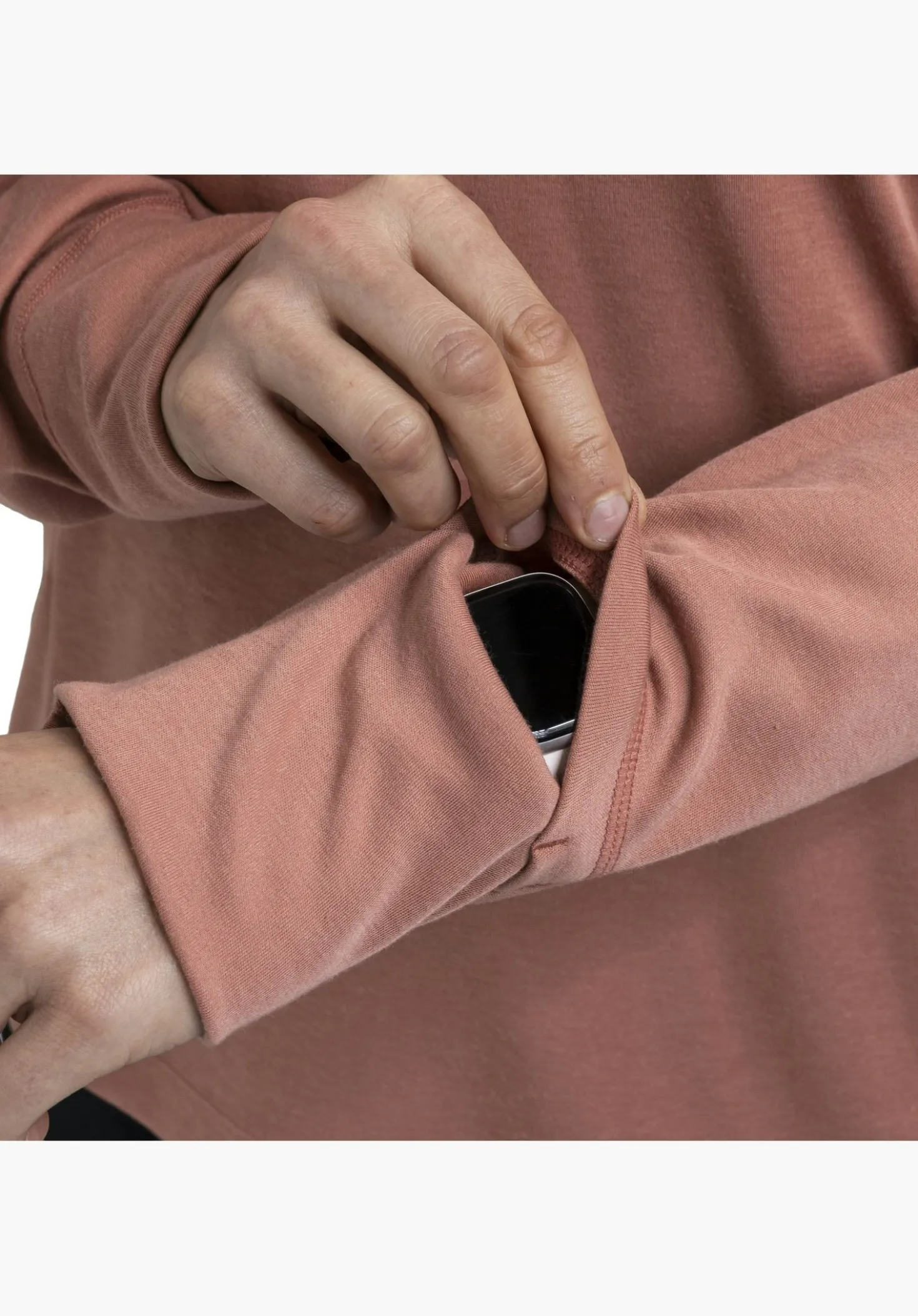 Technisches Longsleeve mit Wollanteil