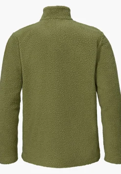Warme Sherpa Fleece Jacke mit Stehkragen