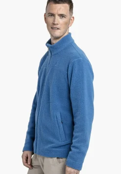 Warme Sherpa Fleece Jacke mit Stehkragen
