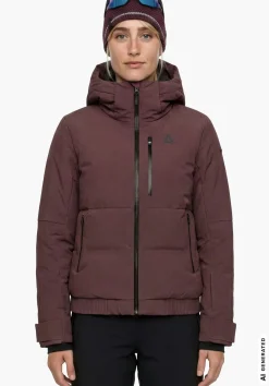 Warme Skijacke mit Hybrid-Isolaltion