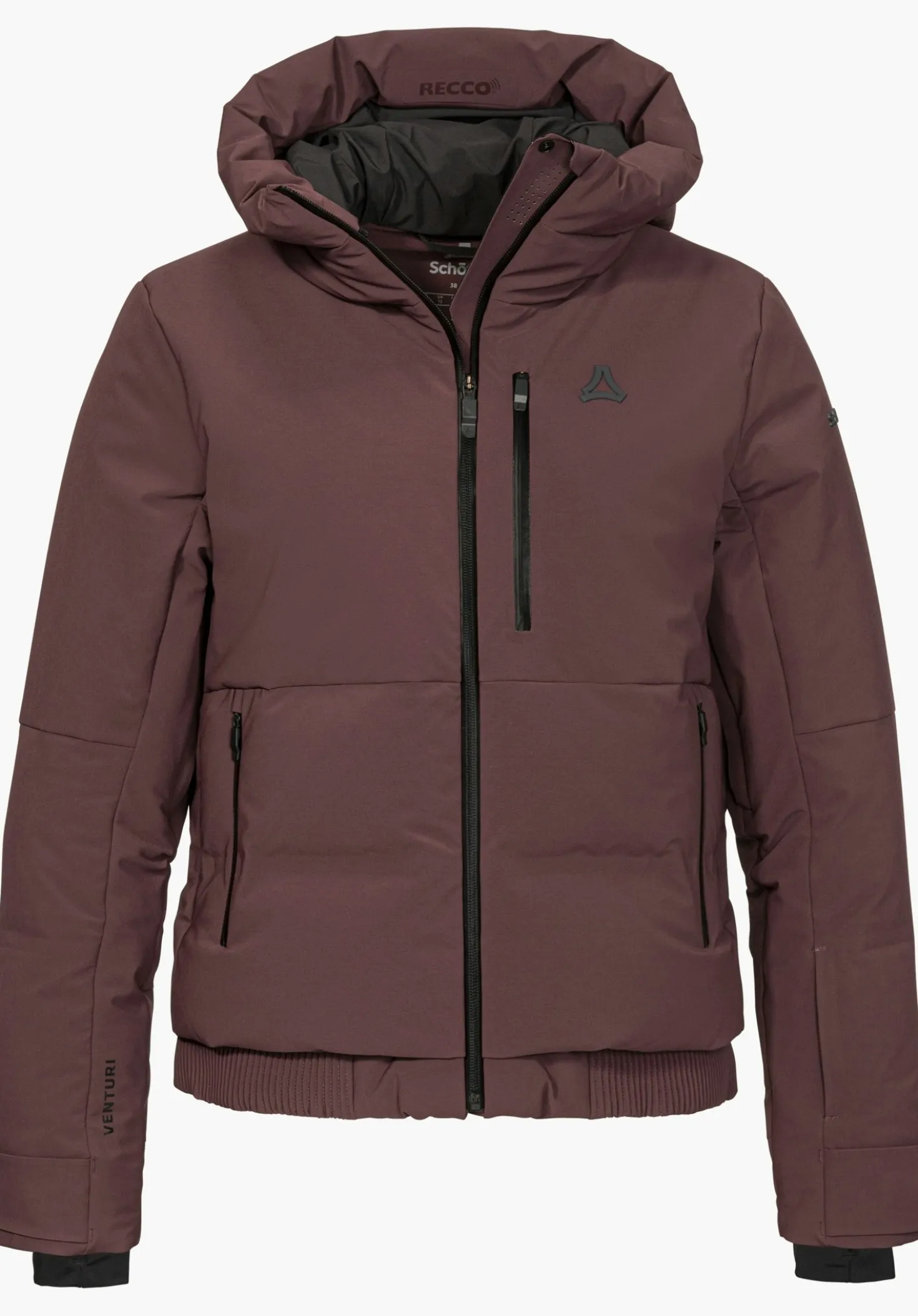 Warme Skijacke mit Hybrid-Isolaltion