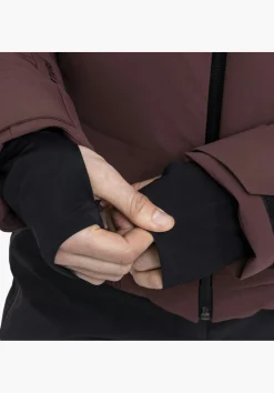 Warme Skijacke mit Hybrid-Isolaltion