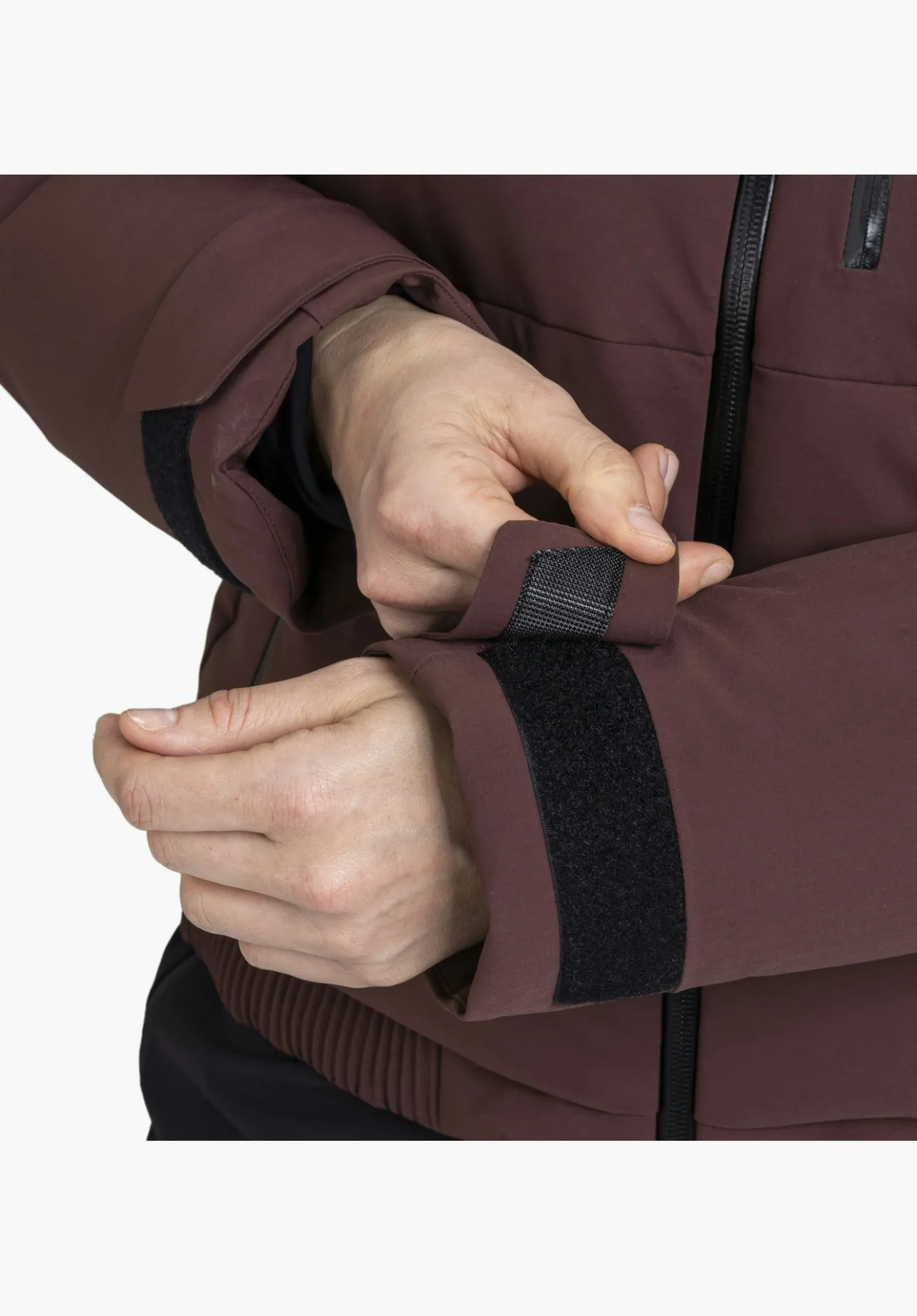 Warme Skijacke mit Hybrid-Isolaltion