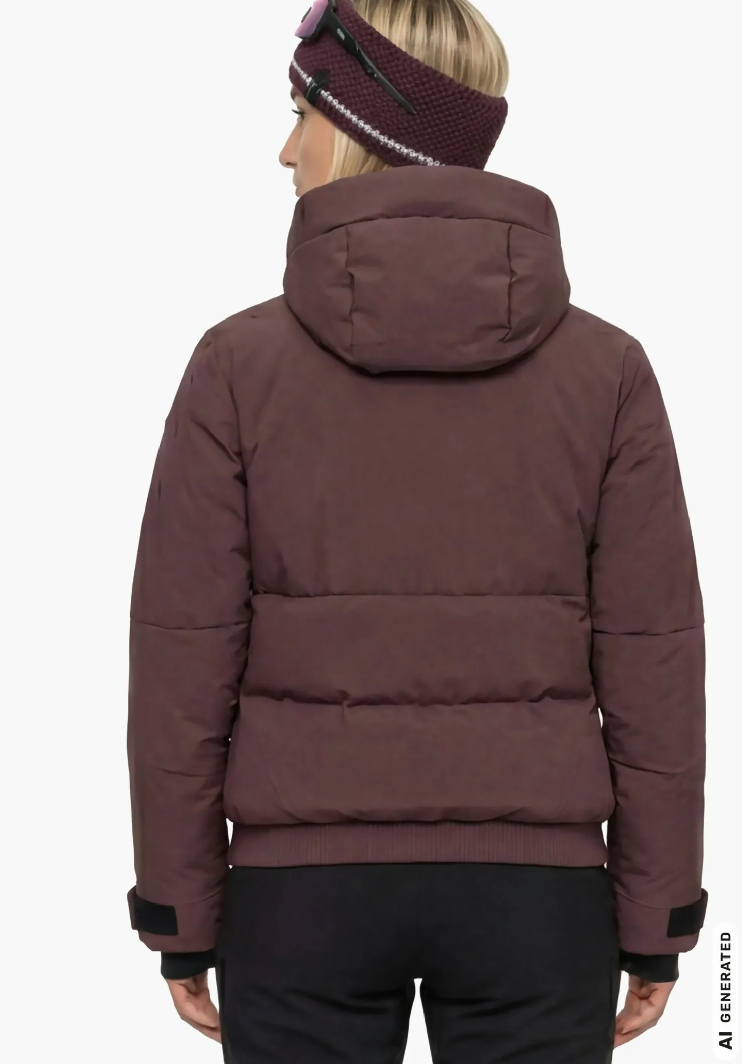 Warme Skijacke mit Hybrid-Isolaltion