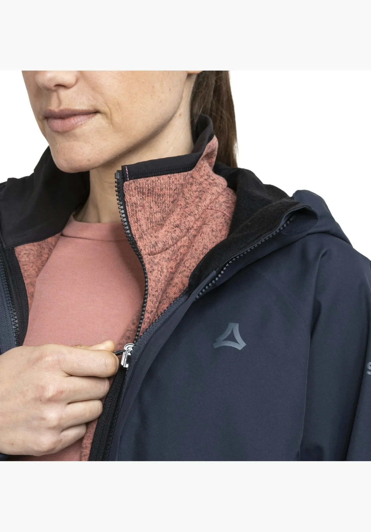 Wasserdichte Jacke mit ZipIn-System
