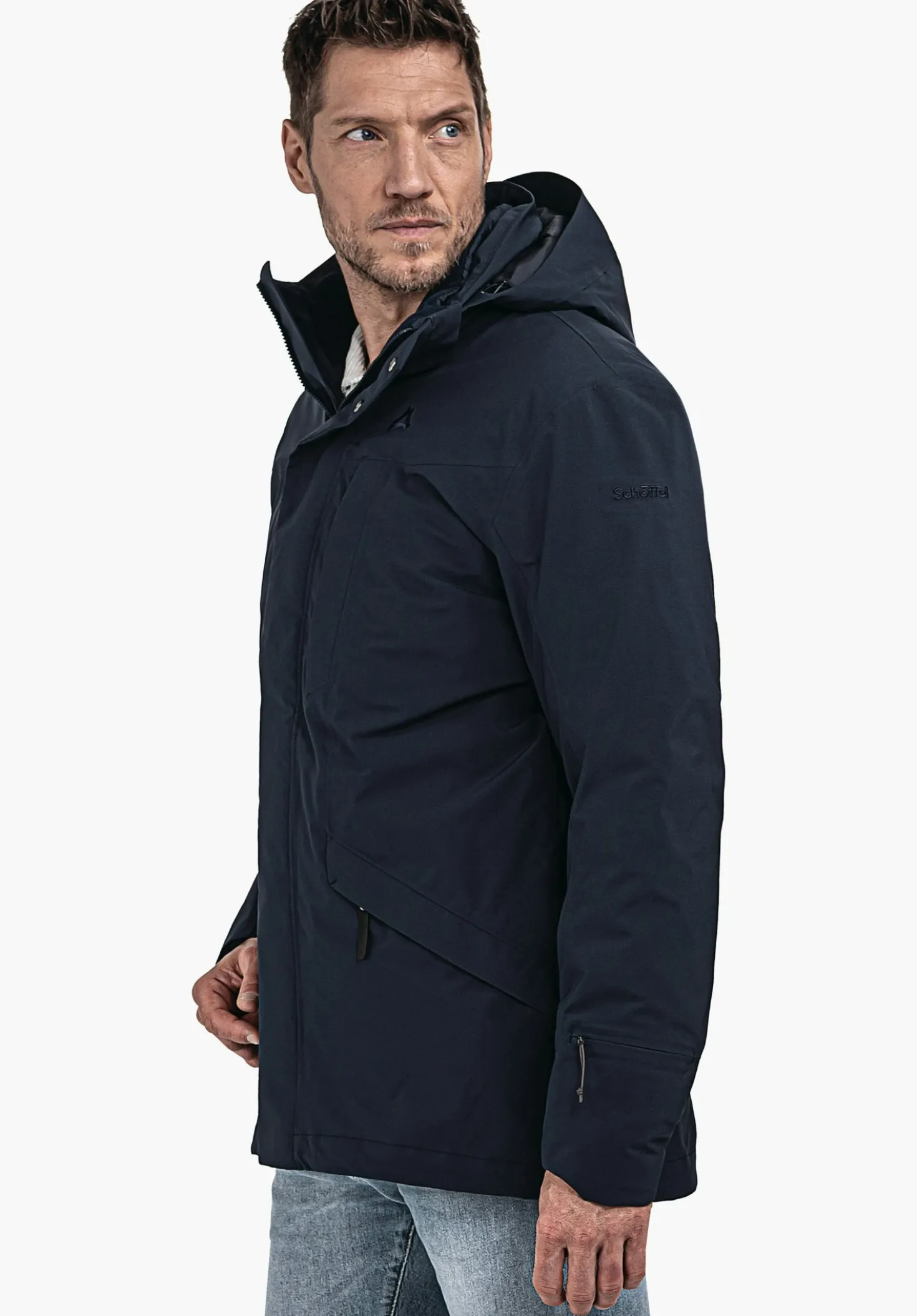 Wasserdichter 3in1 Parka mit Steppjacke