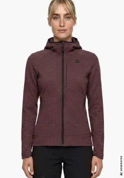 Windabweisender Fleece Hoody mit Stretch