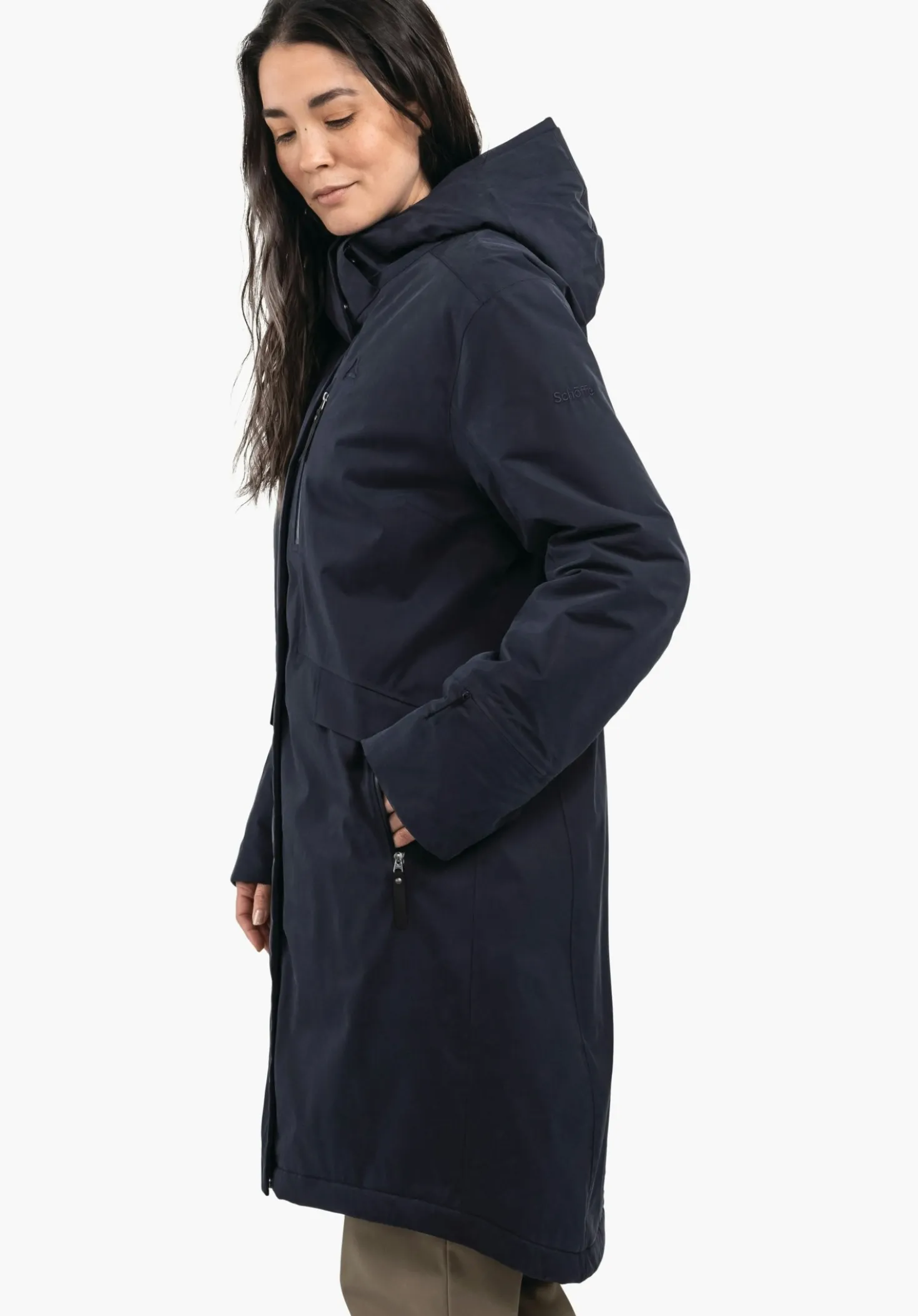 Wintermantel aus innovativen Materialien