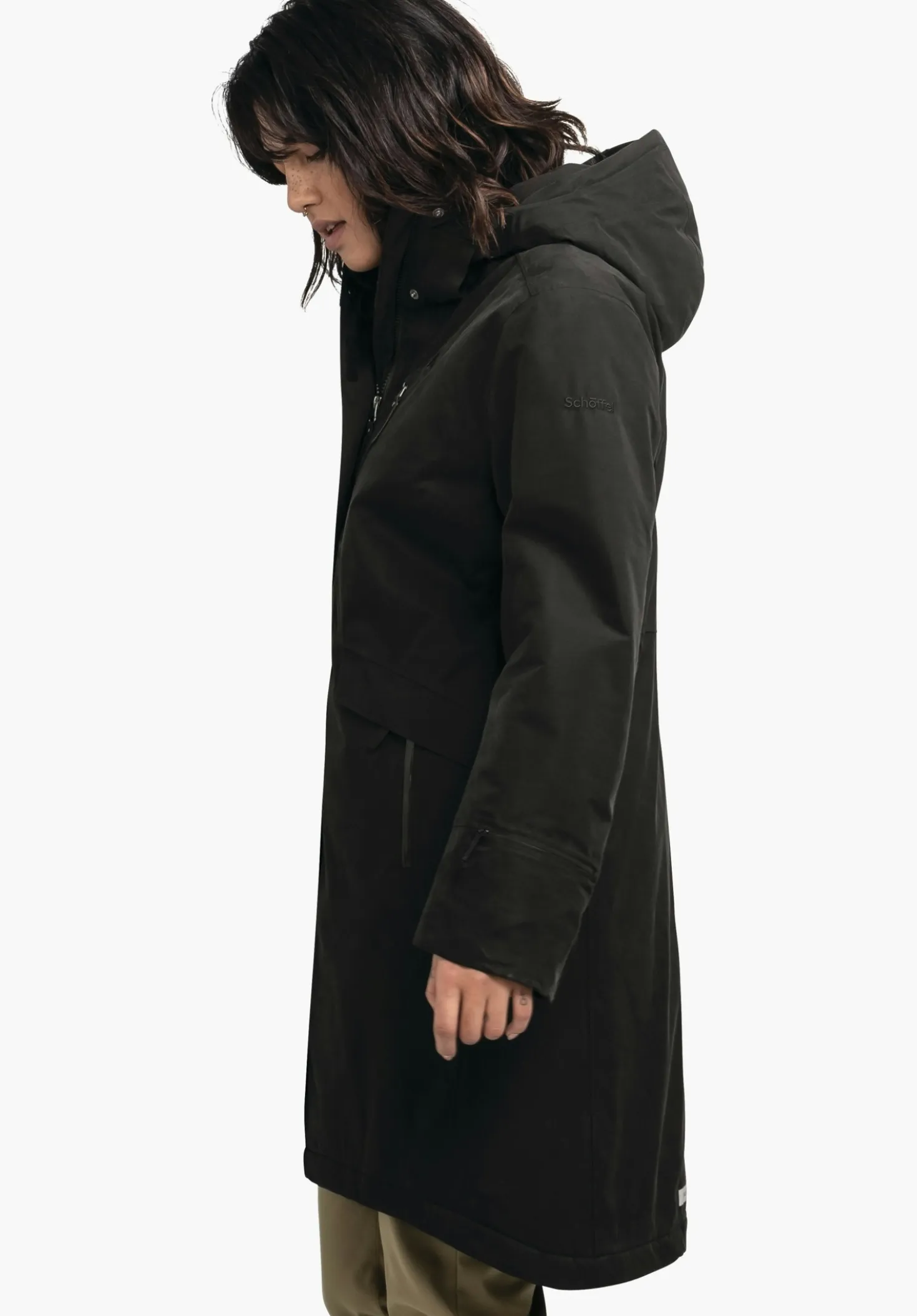 Wintermantel aus innovativen Materialien