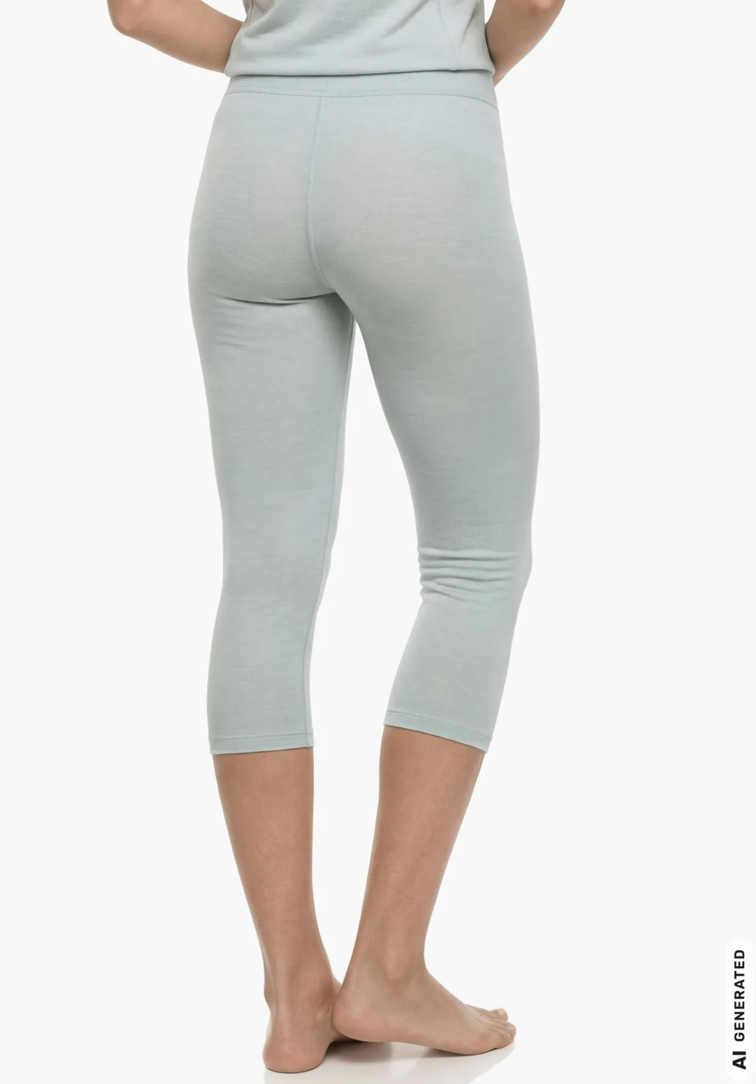 Wärmende ¾ Pants mit höherem Bund