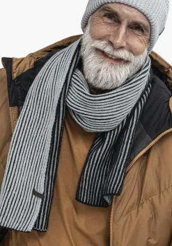 Wärmender Schal in 2-Tone Strick-Optik