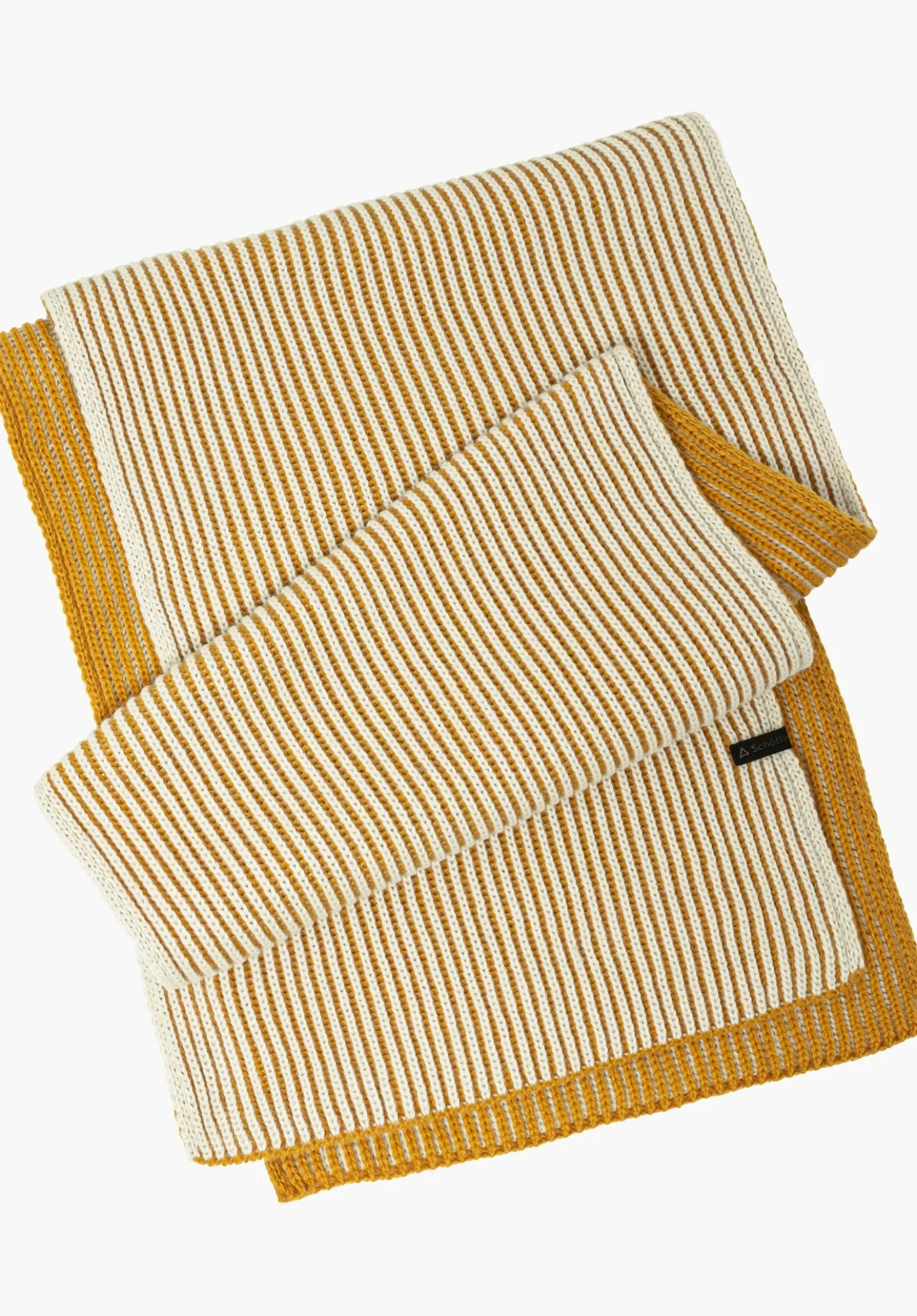 Wärmender Schal in 2-Tone Strick-Optik