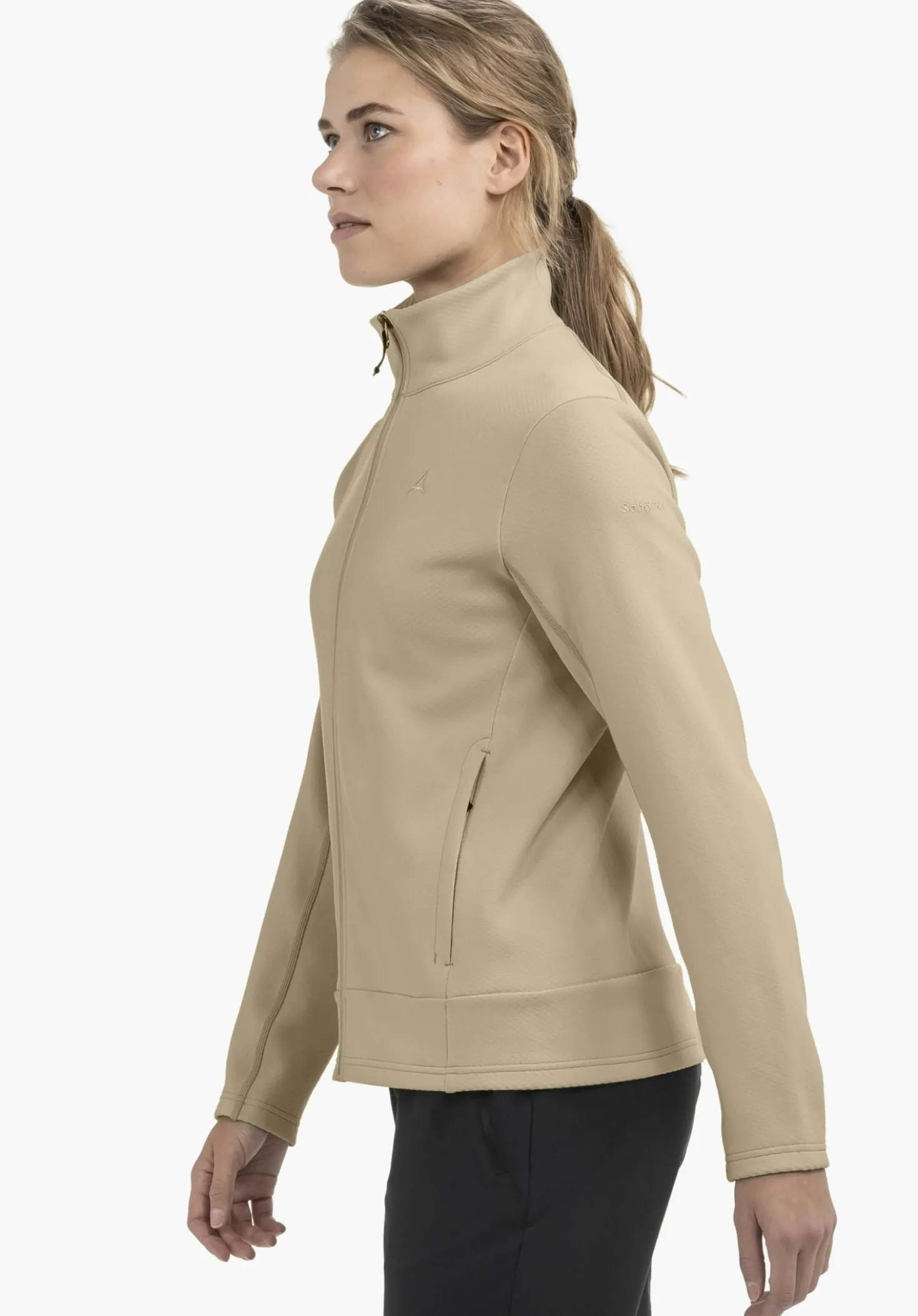 Wärmende Strick Fleecejacke
